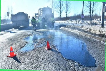 На Суринском путепроводе в Ярославле вновь появились ямы