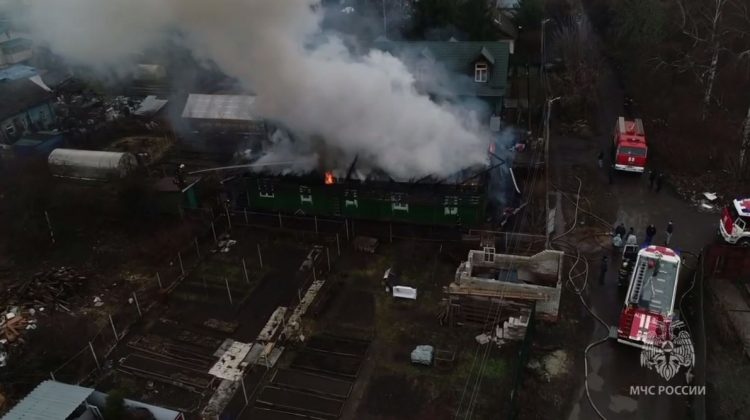 В Ярославле произошёл пожар на улице Луговой